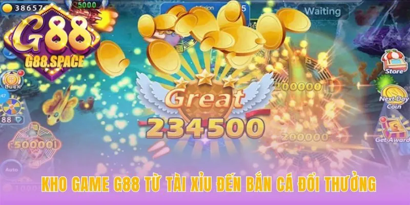 Kho game G88 đa dạng từ Tài Xỉu đến Live Casino