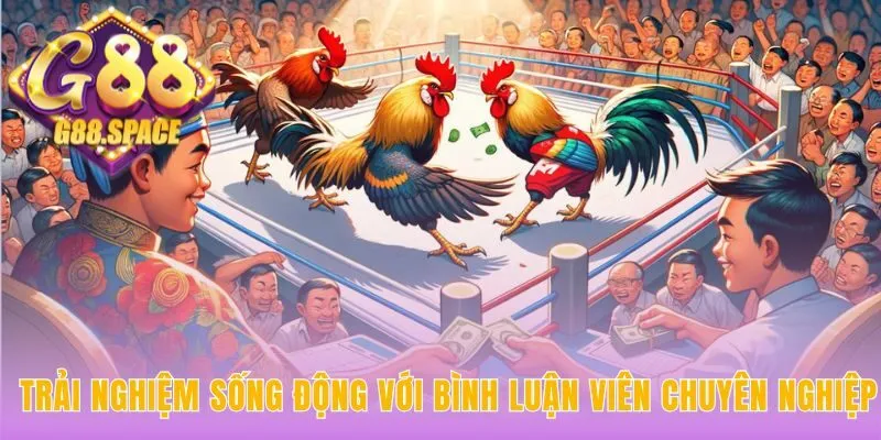 Bình luận viên chuyên nghiệp phân tích sâu các trận đá gà cựa sắt